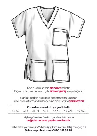Kırmızı/Siyah Likralı Kalın Scrubs Doktor Hemşire Forması Takımı