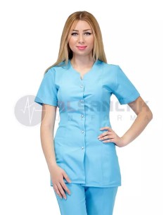 Turkuaz Mavi Blanca Model Doktor ve Hemşire Ceketi