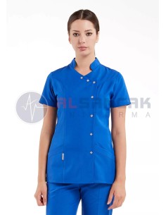 Saks Mavi Luxe Model Hemşire ve Doktor Forması Ceketi 2
