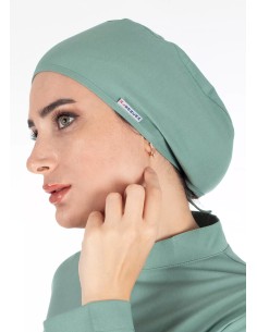 Çağla Yeşili Likralı Bone