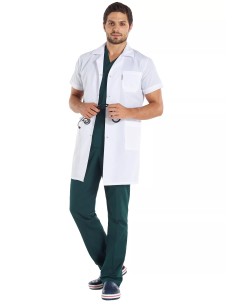Erkek Spor Yaka Kısa Kol Doktor Önlüğü 2