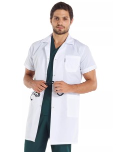 Erkek Spor Yaka Kısa Kol Doktor Önlüğü