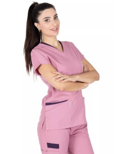 Twin Flex Pudra Likralı Hemşire Forması