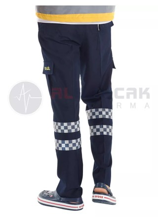 Erkek 112 Acil ATT Lacivert Pantolon (112 nakışlı)