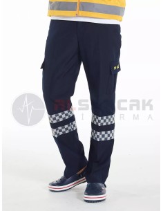 Erkek 112 Acil ATT Lacivert Pantolon (112 nakışlı)