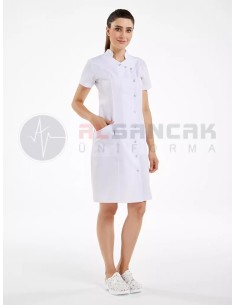 Beyaz Luxe Model Hemşire ve Doktor Elbisesi