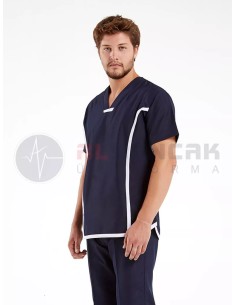 Erkek Sports Flex Lacivert Likralı Likralı İnce Doktor Forması 2