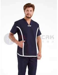 Erkek Sports Flex Lacivert Likralı Likralı İnce Doktor Forması