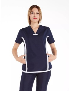 Sports Flex Lacivert Likralı İnce Doktor ve Hemşire Forması