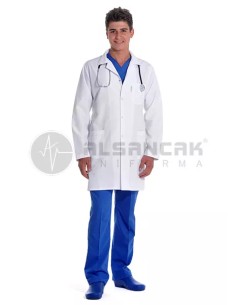 Erkek Spor Yaka Uzun Kol Doktor Önlüğü 2