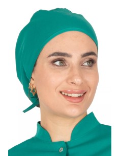 Cerrahi Yeşil Likralı Doktor ve Hemşire Bonesi